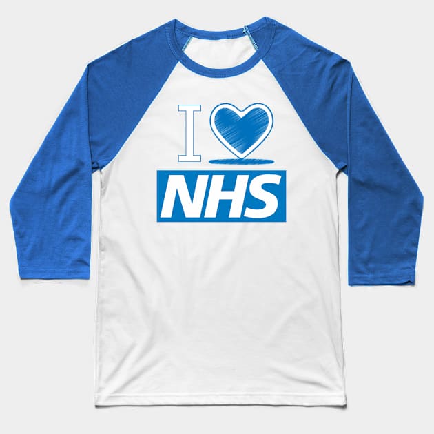 I Love NHS Baseball T-Shirt by inkstyl